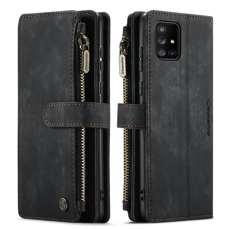 For Samsung Galaxy A71 4G CaseMe-C30 Multifunctional Horizontal Flip PU + TPU Phone Case(Black) - Galaxy Phone Cases by CaseMe | Online Shopping UK | buy2fix