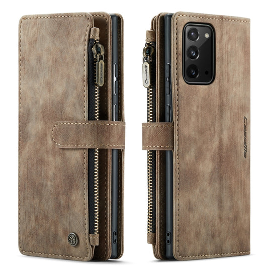For Samsung Galaxy Note20 CaseMe-C30 Multifunctional Horizontal Flip PU + TPU Phone Case(Brown) - Galaxy Note20 Cases by CaseMe | Online Shopping UK | buy2fix