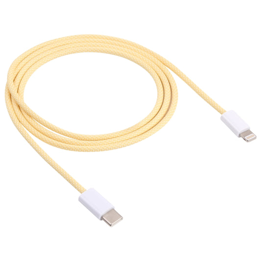 20W PD USB-C / Type-C to 8 Pin Data Cable, Cable Length: 1m(Yellow) by buy2fix