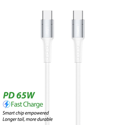 REMAX RC-198C-C Chaining II Series PD 65W USB-C / Type-C to USB-C / Type-C Fast Charging Data Cable, Cable Length: 1m(White) by REMAX