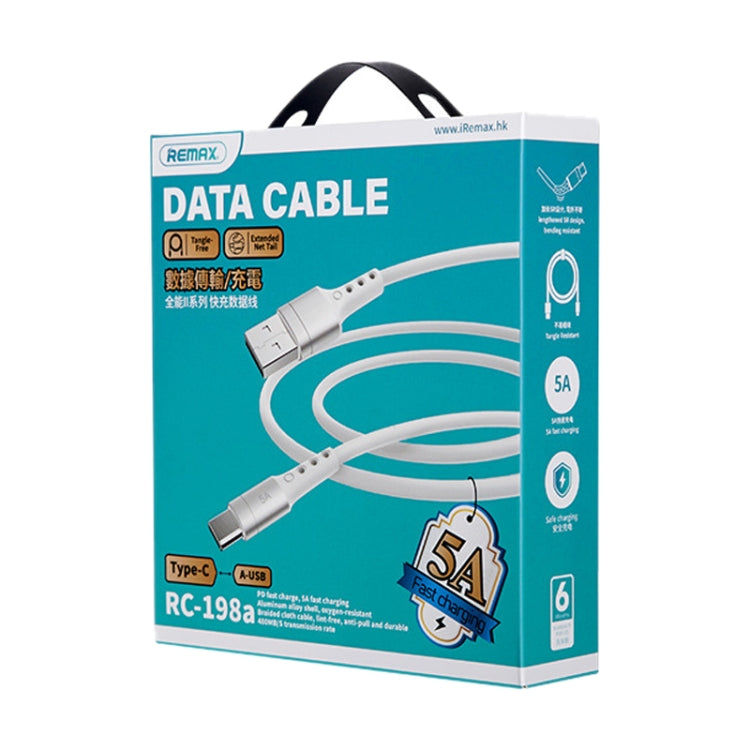 REMAX RC-198C-C Chaining II Series PD 65W USB-C / Type-C to USB-C / Type-C Fast Charging Data Cable, Cable Length: 1m(White) by REMAX
