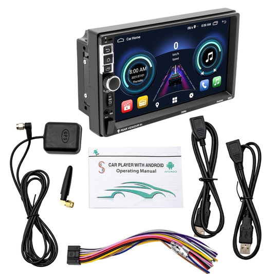 S-8802C 7 inch IPS Screen Car Android Player GPS Navigation Bluetooth Touch FM Radio CarPlay, Support Mirror Link & FM & WIFI & Steering Wheel Control - Car MP3 & MP4 & MP5 by buy2fix | Online Shopping UK | buy2fix