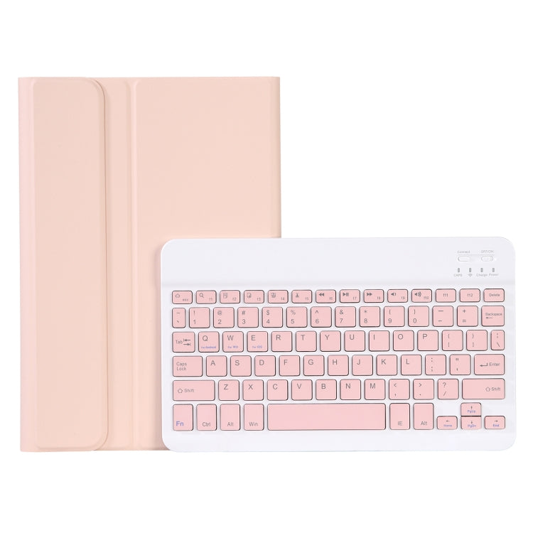 AHV7 Lambskin Texture Ultra-thin Bluetooth Keyboard Leather Tablet Case For Honor Pad V8 / Tablet V7 Pro(Pink) - Huawei Keyboard by buy2fix | Online Shopping UK | buy2fix