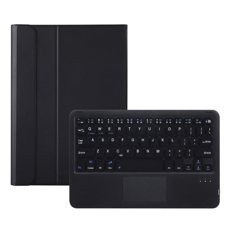 AHV7-A Lambskin Texture Ultra-thin Bluetooth Keyboard Leather Tablet Case with Touchpad For Honor Pad V8 / Tablet V7 Pro(Black) - Huawei Keyboard by buy2fix | Online Shopping UK | buy2fix