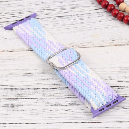 Nylon Braid Strap Watch Band For Apple Watch Ultra 49mm&Watch Ultra 2 49mm / Series 9&8&7 45mm / SE 3&SE 2&6&SE&5&4 44mm / 3&2&1 42mm(30) by buy2fix