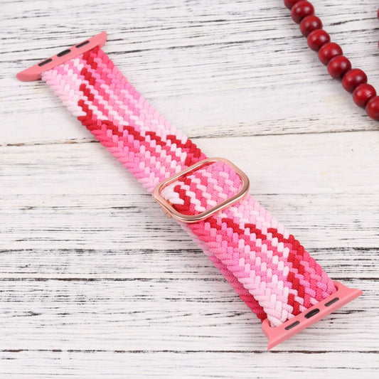 Nylon Braid Strap Watch Band For Apple Watch Ultra 49mm&Watch Ultra 2 49mm / Series 9&8&7 45mm / SE 3&SE 2&6&SE&5&4 44mm / 3&2&1 42mm(31) by buy2fix