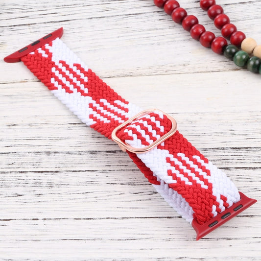 Nylon Braid Strap Watch Band For Apple Watch Ultra 49mm&Watch Ultra 2 49mm / Series 9&8&7 45mm / SE 3&SE 2&6&SE&5&4 44mm / 3&2&1 42mm(38) by buy2fix