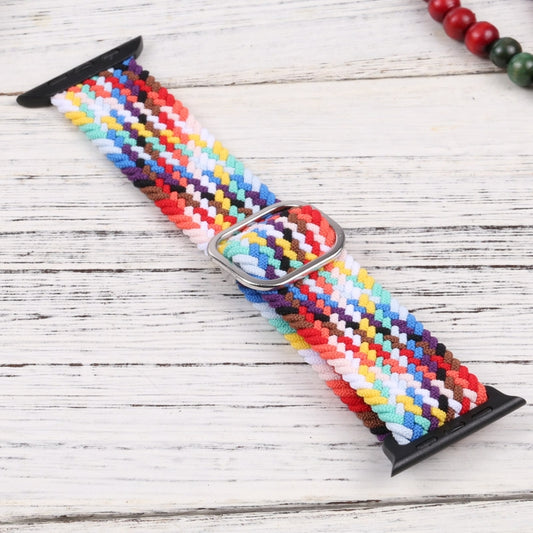 Nylon Braid Strap Watch Band For Apple Watch Ultra 49mm&Watch Ultra 2 49mm / Series 9&8&7 45mm / SE 3&SE 2&6&SE&5&4 44mm / 3&2&1 42mm(47) by buy2fix