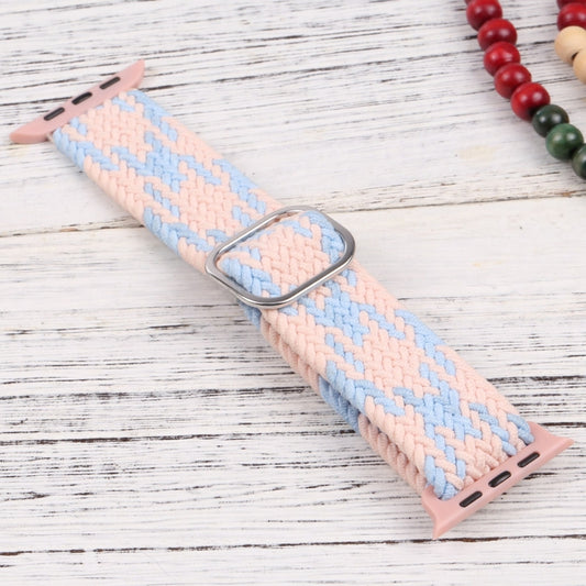 Nylon Braid Strap Watch Band For Apple Watch Ultra 49mm&Watch Ultra 2 49mm / Series 9&8&7 45mm / SE 3&SE 2&6&SE&5&4 44mm / 3&2&1 42mm(51) by buy2fix