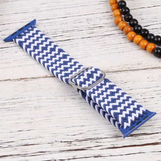 Nylon Braid Strap Watch Band For Apple Watch Ultra 49mm&Watch Ultra 2 49mm / Series 9&8&7 45mm / SE 3&SE 2&6&SE&5&4 44mm / 3&2&1 42mm(24) by buy2fix