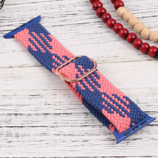 Nylon Braid Strap Watch Band For Apple Watch Ultra 49mm&Watch Ultra 2 49mm / Series 9&8&7 45mm / SE 3&SE 2&6&SE&5&4 44mm / 3&2&1 42mm(26) by buy2fix