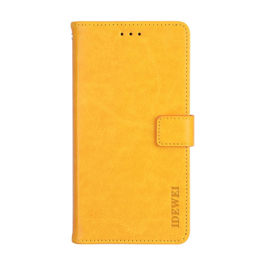 For Huawei nova 9 Pro idewei Crazy Horse Texture Leather Case with Holder & Card Slots & Wallet(Yellow) - Huawei Cases by idewei | Online Shopping UK | buy2fix