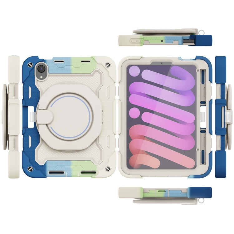 For iPad mini 2024 / mini 6 Armor Contrast Color Silicone + PC Tablet Case(Colorful Blue) - iPad mini 6 Cases by buy2fix | Online Shopping UK | buy2fix