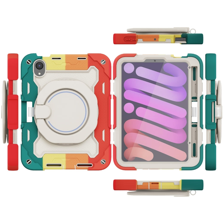 For iPad mini 2024 / mini 6 Armor Contrast Color Silicone + PC Tablet Case(Colorful Red) - iPad mini 6 Cases by buy2fix | Online Shopping UK | buy2fix