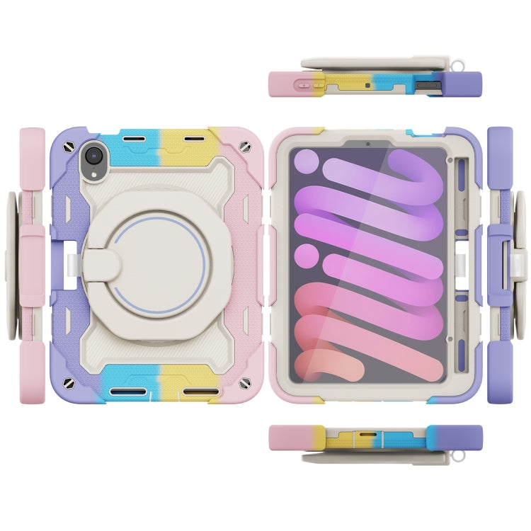 For iPad mini 2024 / mini 6 Armor Contrast Color Silicone + PC Tablet Case(Colorful Pink) - iPad mini 6 Cases by buy2fix | Online Shopping UK | buy2fix