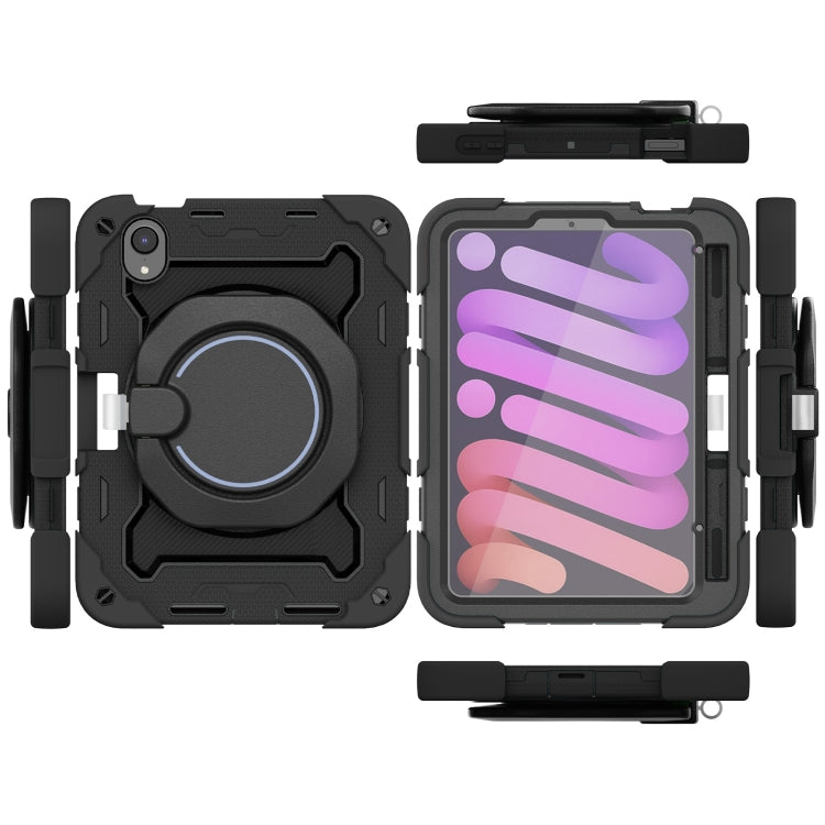 For iPad mini 2024 / mini 6 Armor Contrast Color Silicone + PC Tablet Case(Black) - iPad mini 6 Cases by buy2fix | Online Shopping UK | buy2fix