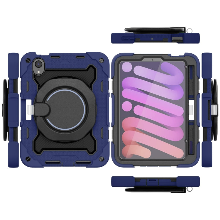 For iPad mini 2024 / mini 6 Armor Contrast Color Silicone + PC Tablet Case(Navy Blue) - iPad mini 6 Cases by buy2fix | Online Shopping UK | buy2fix