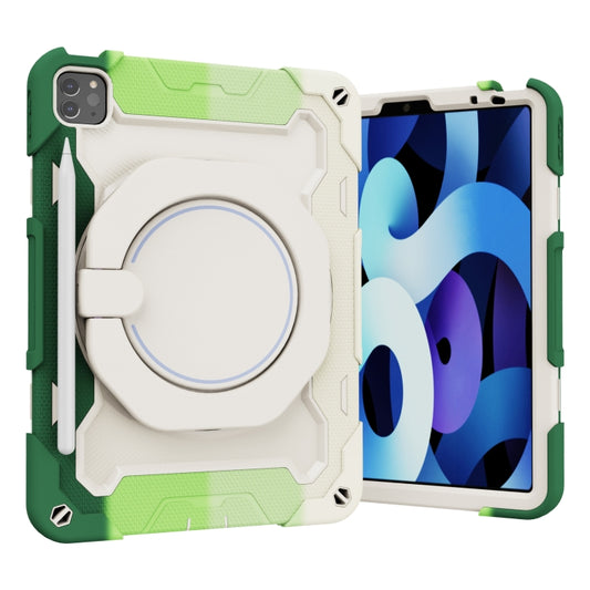 Armor Contrast Color Silicone + PC Tablet Case For iPad Pro 11 2022 / 2021 / 2020 / 2018 / Air 2020 10.9 (Colorful Green) - iPad Pro 11 (2022/2021) Cases by buy2fix | Online Shopping UK | buy2fix