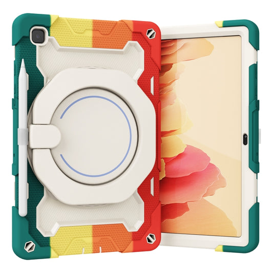 For Samsung Galaxy Tab A7 10.4 T505 Armor Contrast Color Silicone + PC Tablet Case(Colorful Red) - Other Galaxy Tab PC by buy2fix | Online Shopping UK | buy2fix