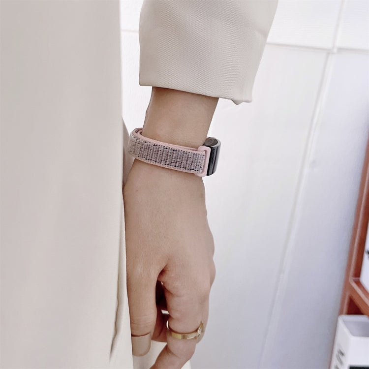 For Fitbit Luxe Nylon Loop Strap Watch Band(Rainbow) by buy2fix