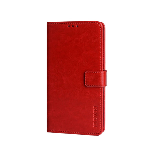 For Umidigi Bison X10 idewei Crazy Horse Texture Leather Phone Case(Red) by idewei