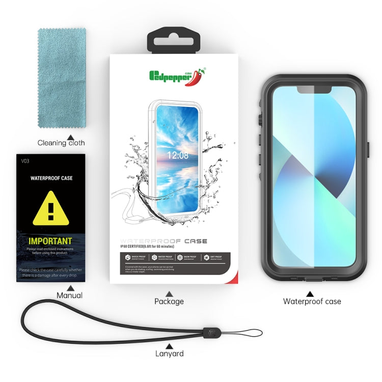 For iPhone 13 PC + TPU + PET Shockproof Magsafe Waterproof Phone Case(Red) - iPhone 13 Cases by buy2fix | Online Shopping UK | buy2fix