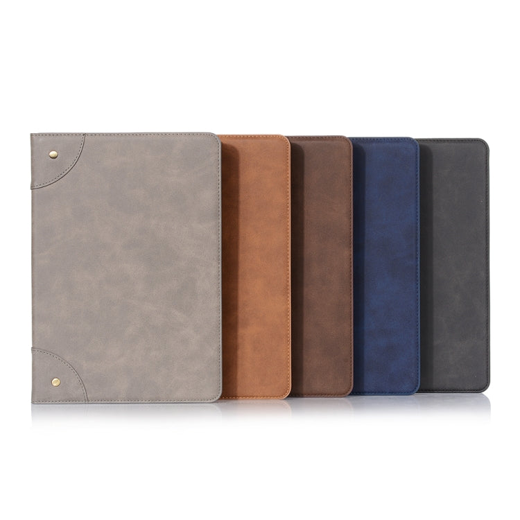 For iPad 10.2 / 10.5 Retro Book Style Horizontal Flip Leather Case with Holder & Card Slots & Wallet(Brown) - iPad 10.2 Cases by buy2fix | Online Shopping UK | buy2fix