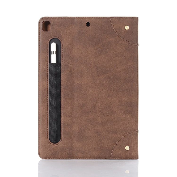 For iPad 10.2 / 10.5 Retro Book Style Horizontal Flip Leather Case with Holder & Card Slots & Wallet(Coffee) - iPad 10.2 Cases by buy2fix | Online Shopping UK | buy2fix