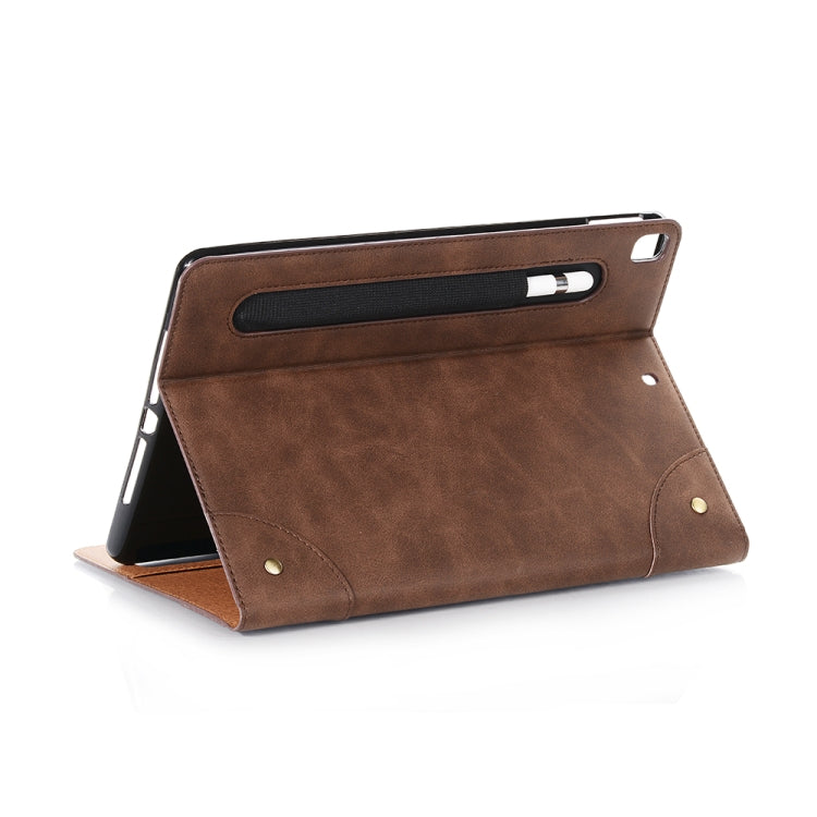 For iPad 10.2 / 10.5 Retro Book Style Horizontal Flip Leather Case with Holder & Card Slots & Wallet(Coffee) - iPad 10.2 Cases by buy2fix | Online Shopping UK | buy2fix