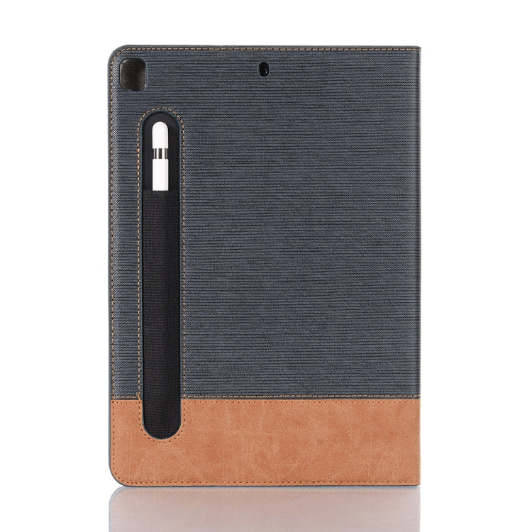 For iPad 10.2 / 10.5 Cross Texture Horizontal Flip PU Leather Case with Holder & Card Slots & Wallet(Dark Blue) - iPad 10.2 Cases by buy2fix | Online Shopping UK | buy2fix