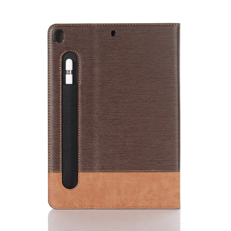 For iPad 10.2 / 10.5 Cross Texture Horizontal Flip PU Leather Case with Holder & Card Slots & Wallet(Coffee) - iPad 10.2 Cases by buy2fix | Online Shopping UK | buy2fix