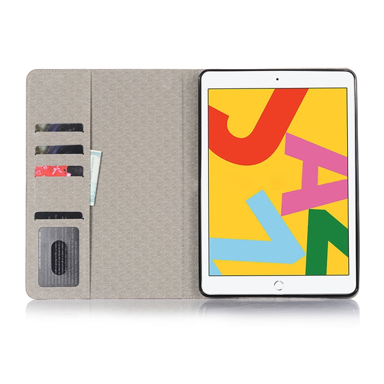 For iPad 10.2 / 10.5 Cross Texture Horizontal Flip PU Leather Case with Holder & Card Slots & Wallet(Coffee) - iPad 10.2 Cases by buy2fix | Online Shopping UK | buy2fix