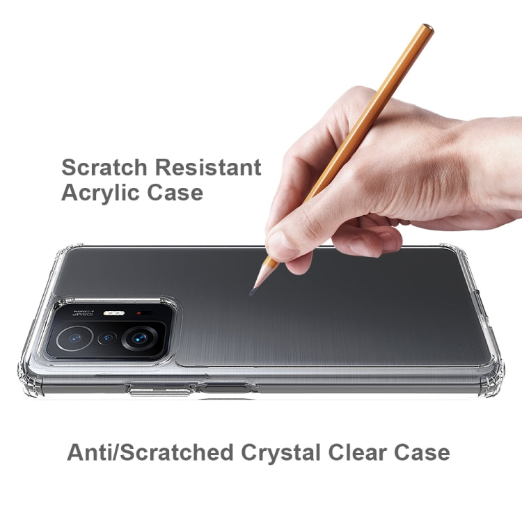 For Xiaomi Mi 11T / 11T Pro Shockproof Scratchproof TPU + Acrylic Protective Phone Case(Transparent) - Xiaomi Cases by buy2fix | Online Shopping UK | buy2fix