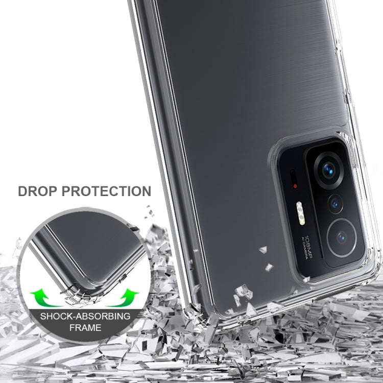 For Xiaomi Mi 11T / 11T Pro Shockproof Scratchproof TPU + Acrylic Protective Phone Case(Transparent) - Xiaomi Cases by buy2fix | Online Shopping UK | buy2fix