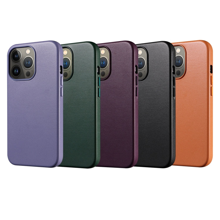 For iPhone 13 Pro PU + TPU Magsafe Magnetic Phone Case (Wisteria) - iPhone 13 Pro Cases by buy2fix | Online Shopping UK | buy2fix