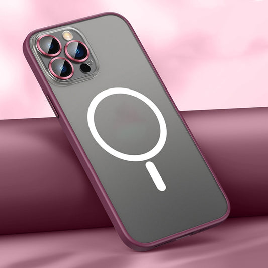 For iPhone 13 Pro Max MagSafe Matte Phone Case (Red) by buy2fix