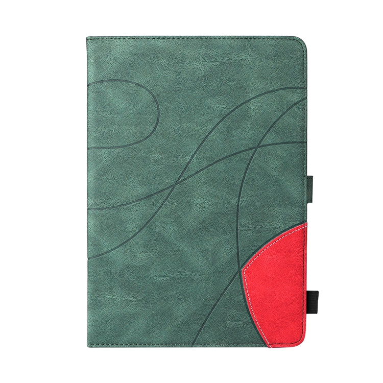 Dual-color Splicing Horizontal Flip Leather Tablet Case For iPad mini 6(Green) - More iPad Cases by buy2fix | Online Shopping UK | buy2fix