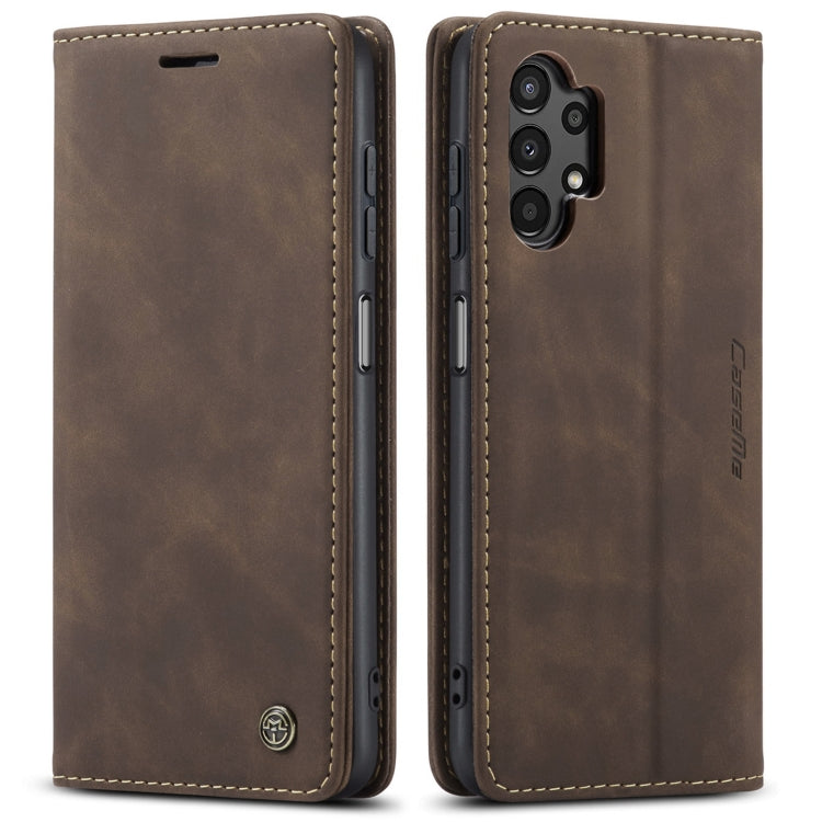 For Samsung Galaxy A13 4G/A13 5G/A04S/A04/M13 5G CaseMe 013 Multifunctional Horizontal Flip Leather Phone Case(Coffee) - Galaxy Phone Cases by CaseMe | Online Shopping UK | buy2fix