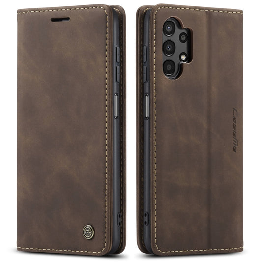 For Samsung Galaxy A13 4G/A13 5G/A04S/A04/M13 5G CaseMe 013 Multifunctional Horizontal Flip Leather Phone Case(Coffee) - Galaxy Phone Cases by CaseMe | Online Shopping UK | buy2fix