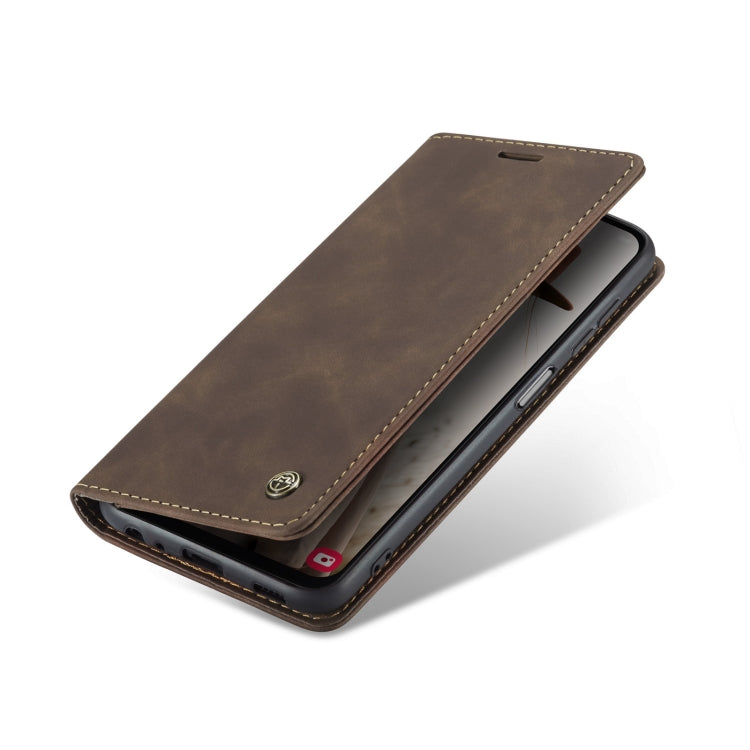 For Samsung Galaxy A13 4G/A13 5G/A04S/A04/M13 5G CaseMe 013 Multifunctional Horizontal Flip Leather Phone Case(Coffee) - Galaxy Phone Cases by CaseMe | Online Shopping UK | buy2fix