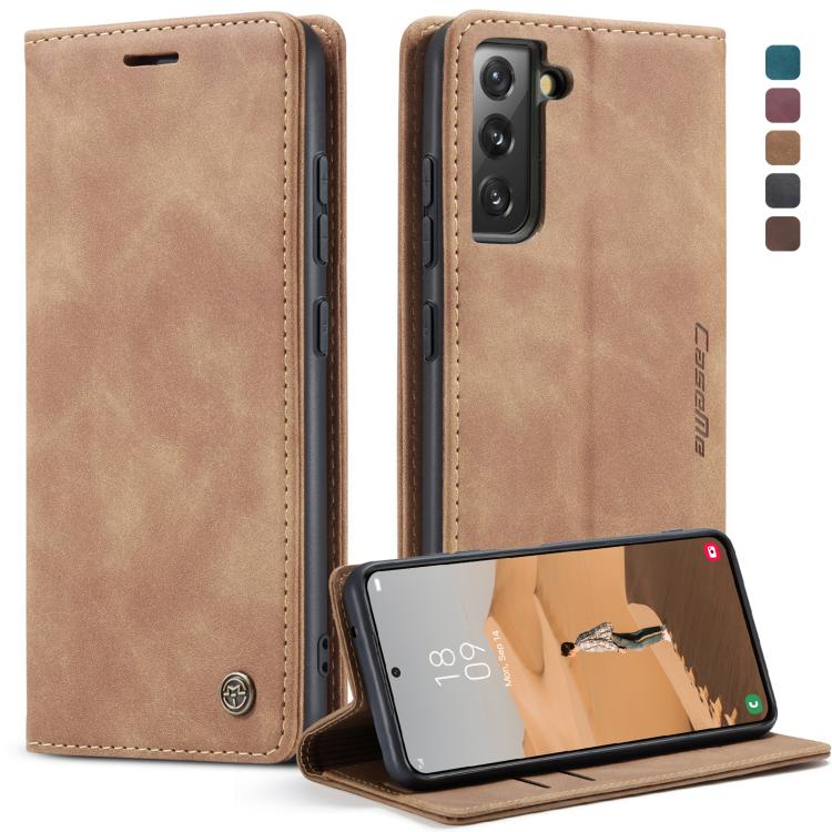 For Samsung Galaxy S22 CaseMe 013 Multifunctional Horizontal Flip Leather Phone Case(Brown) - Galaxy S22 5G Cases by CaseMe | Online Shopping UK | buy2fix