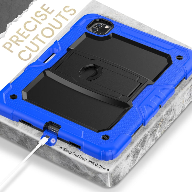 For iPad Pro 11 2022 / 2021 / 2020 / 2018 Silicone + PC Tablet Case with Holder(Dark Blue) - iPad Pro 11 (2022/2021) Cases by buy2fix | Online Shopping UK | buy2fix