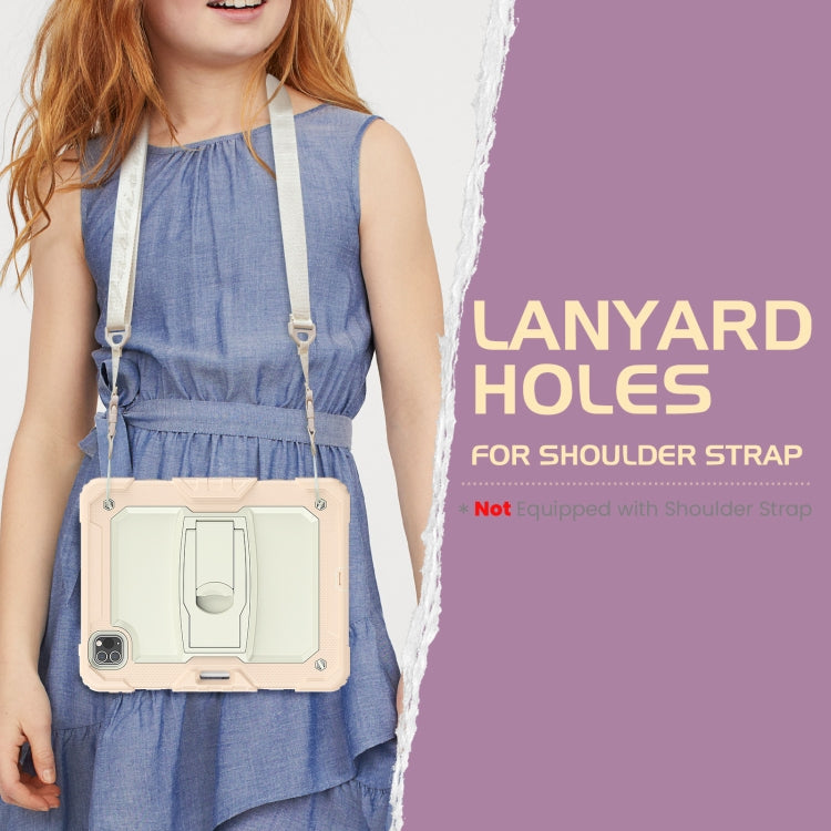 For iPad Pro 11 2022 / 2021 / 2020 / 2018 Silicone + PC Tablet Case with Holder(Rose Gold) - iPad Pro 11 (2022/2021) Cases by buy2fix | Online Shopping UK | buy2fix