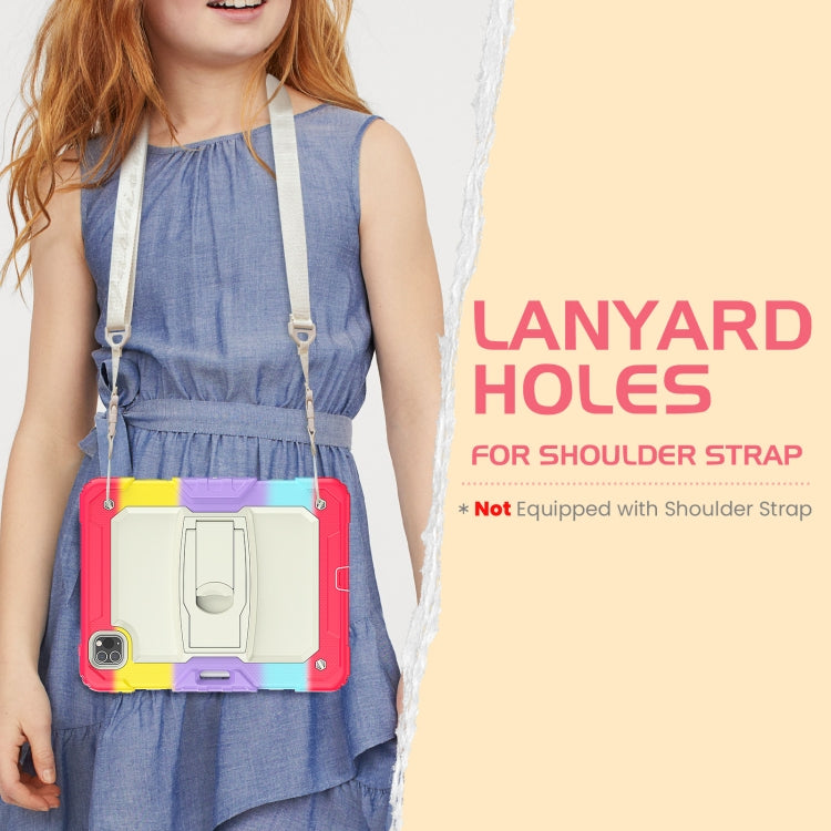 For iPad Pro 11 2022 / 2021 / 2020 / 2018 Silicone + PC Tablet Case with Holder(Camouflage Red) - iPad Pro 11 (2022/2021) Cases by buy2fix | Online Shopping UK | buy2fix