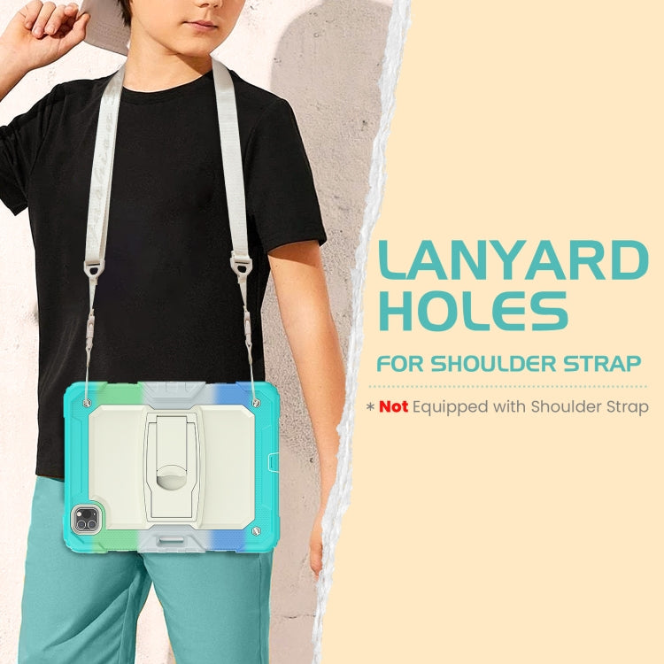 For iPad Pro 11 2022 / 2021 / 2020 / 2018 Silicone + PC Tablet Case with Holder(Camouflage Light Blue) - iPad Pro 11 (2022/2021) Cases by buy2fix | Online Shopping UK | buy2fix