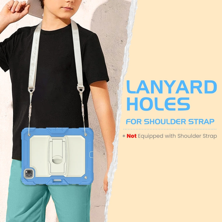 For iPad Pro 11 2022 / 2021 / 2020 / 2018 Silicone + PC Tablet Case with Holder(Light Blue) - iPad Pro 11 (2022/2021) Cases by buy2fix | Online Shopping UK | buy2fix