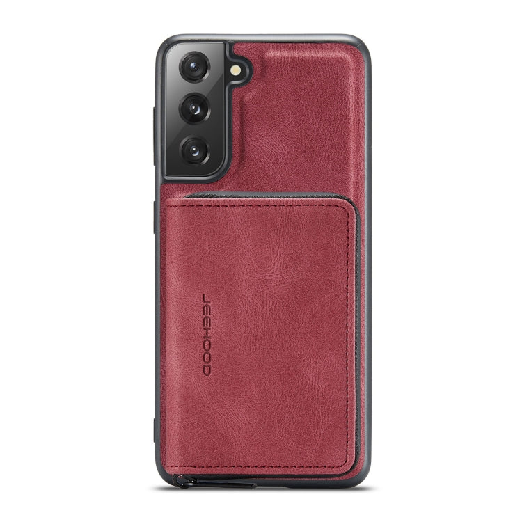 For Samsung Galaxy S22 5G JEEHOOD Magnetic Zipper Horizontal Flip Phone Leather Case(Red) - Galaxy S22 5G Cases by JEEHOOD | Online Shopping UK | buy2fix
