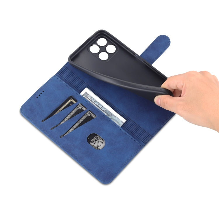 For Honor X30i AZNS Skin Feel Calf Texture Horizontal Flip Leather Phone Case(Blue) - Honor Cases by AZNS | Online Shopping UK | buy2fix