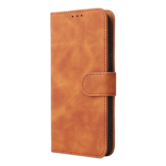 For Ulefone Note 6 Skin Feel Magnetic Flip Leather Phone Case(Brown) by buy2fix