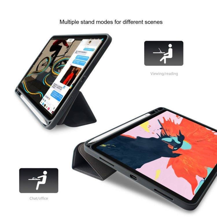 For iPad 9.7 Mutural Exquisite Series Cloth Texture PU+TPU Leather Case with 3-Fold Holder & Pen Slot & Sleep & Wake-up Function(Green) - iPad Pro 9.7 inch Cases by Mutural | Online Shopping UK | buy2fix